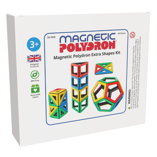 Magnetic Polydron Extra Shapes Set