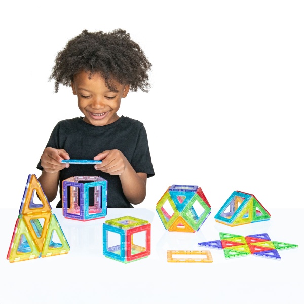 Translucent Magnetic Polydron Shapes Set