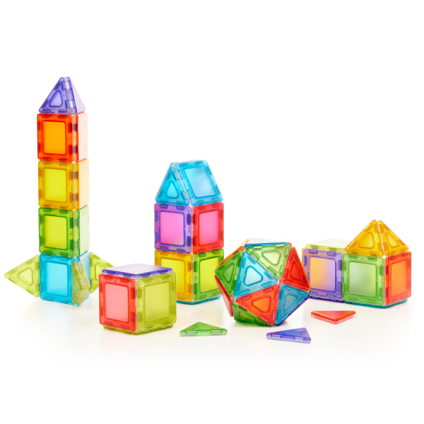 Translucent Solid Magnetic Polydron Class Set