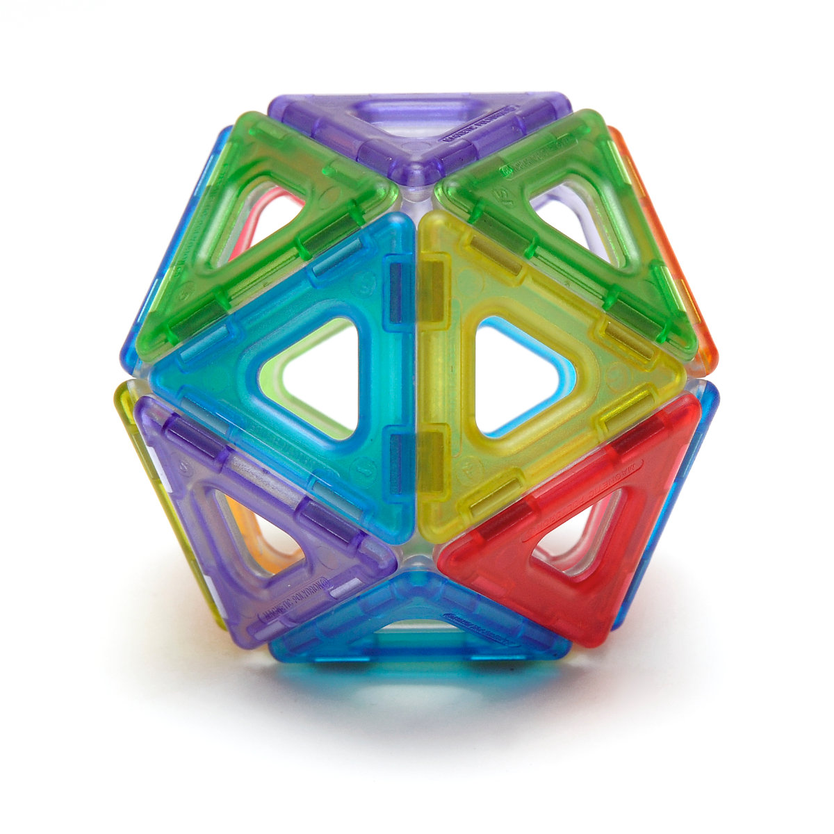 Translucent Magnetic Polydron Set