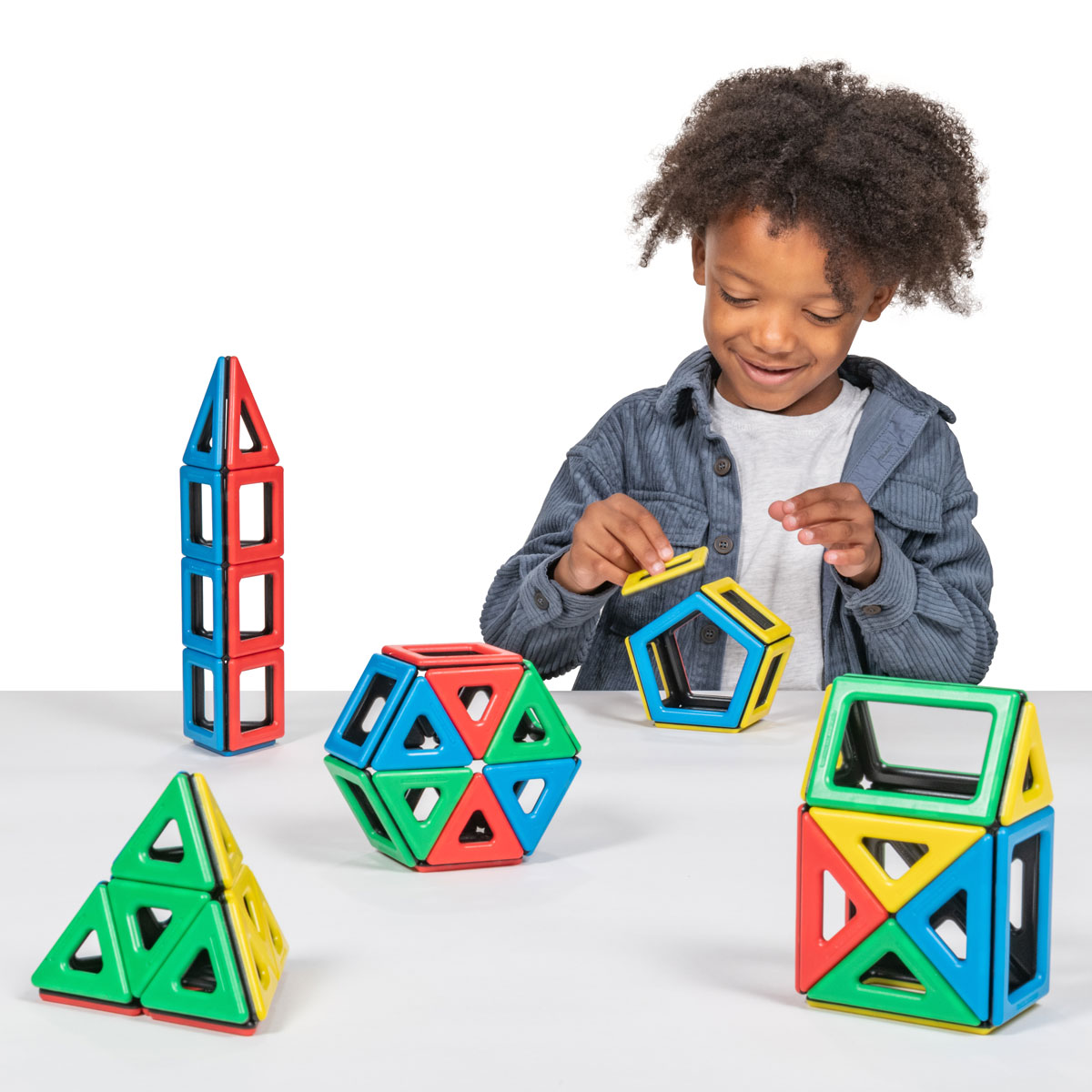 Magnetic Polydron Shapes Set